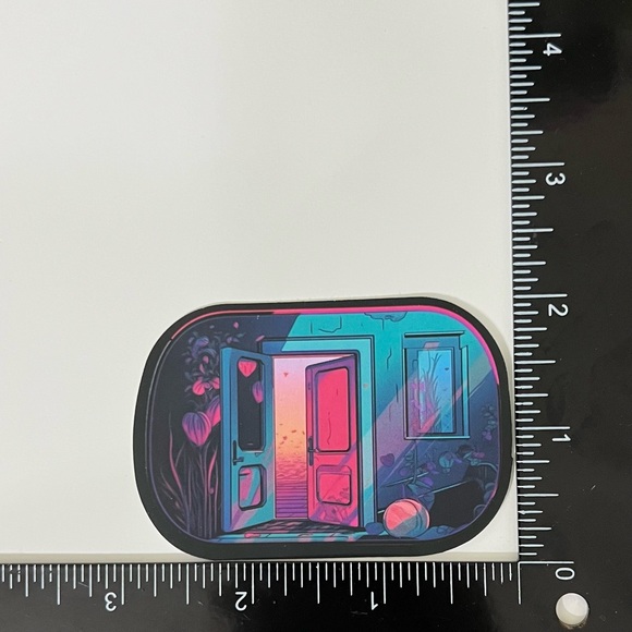 Pink and Black Aesthetic Sticker Set-50pc - Picture 2 of 16